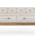 Perrine - Rectangle Cocktail Table - White / Gold