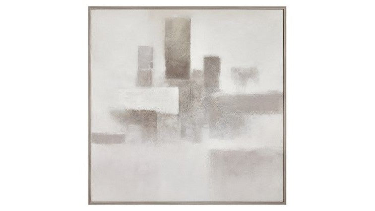Framed Canvas Urban Stillness - Natural