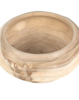 Waveform - Bleached Wood Bowl - Beige