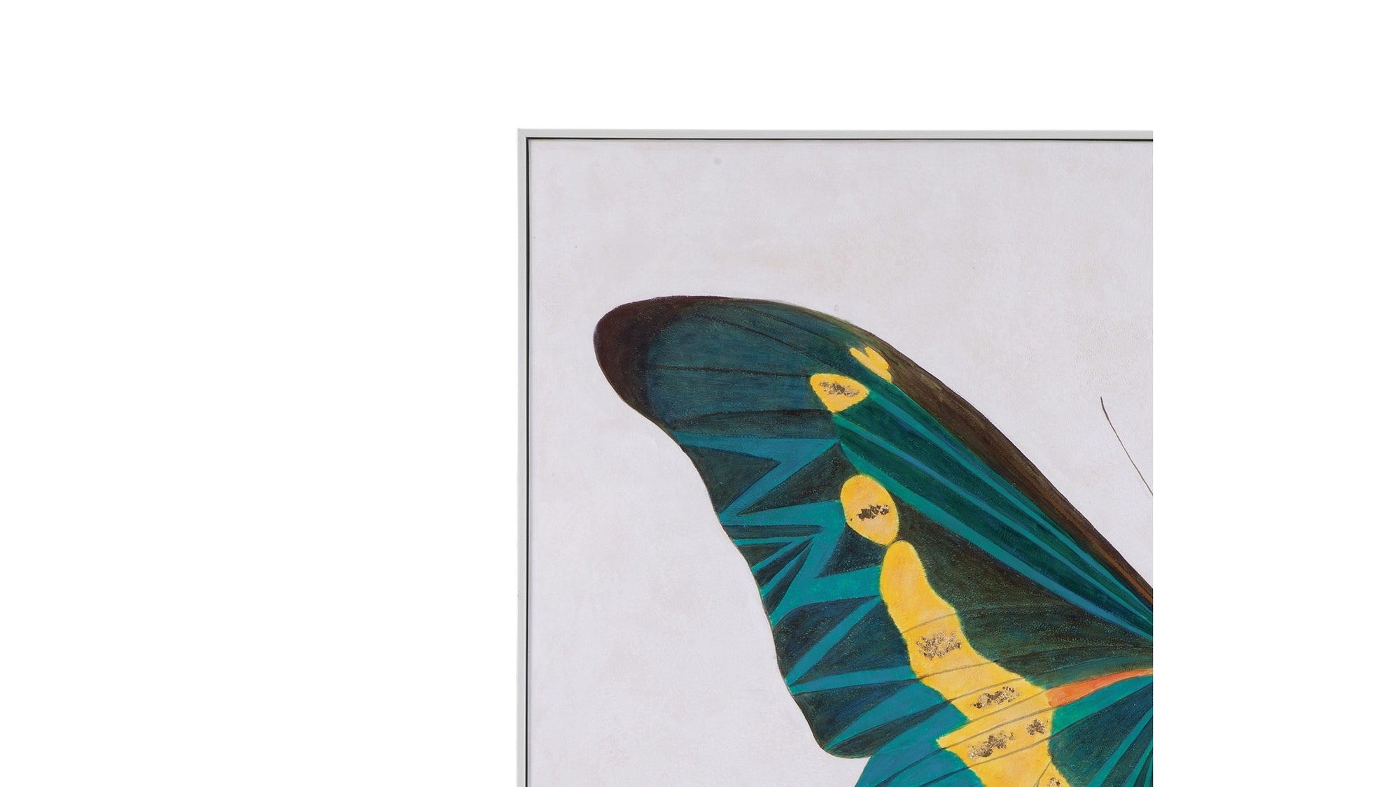 Butterfly Wings Canvas Art Set of 2 - White