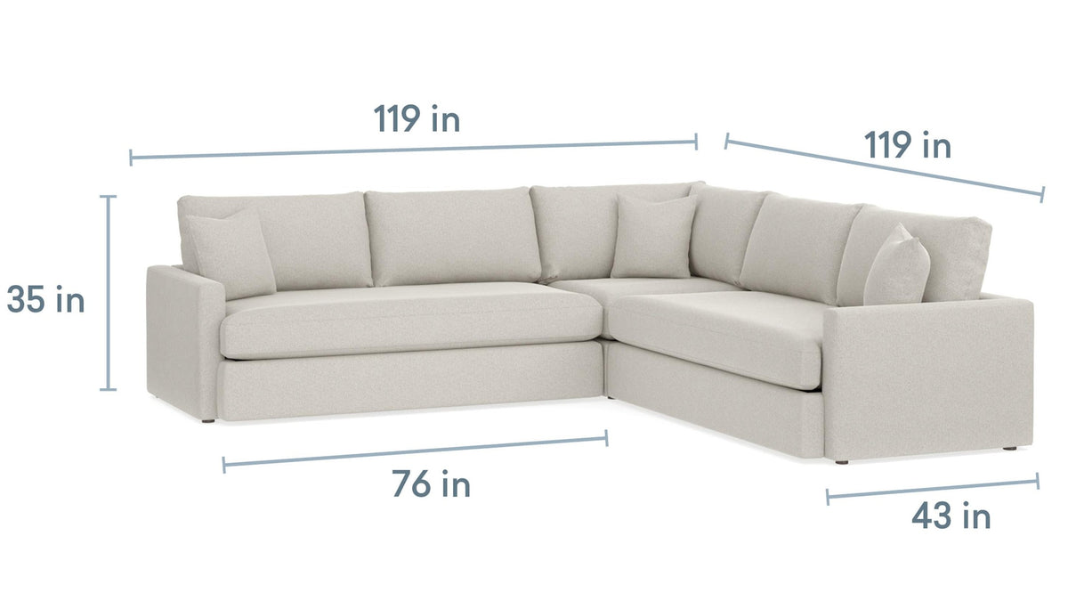 Allure Track Arm Sectional