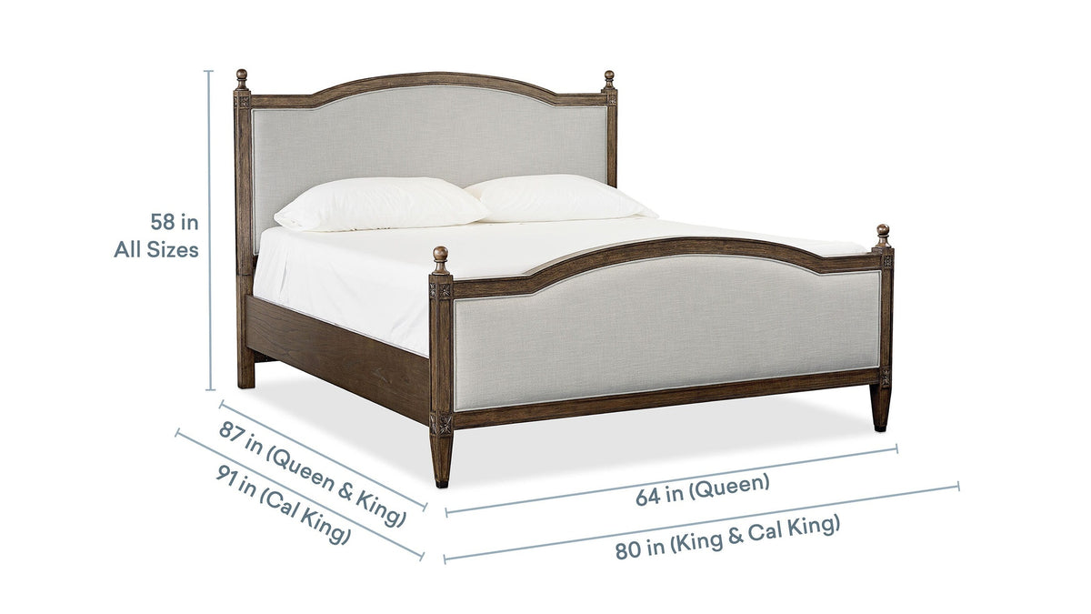 Charlotte Upholstered Bed with Footboard