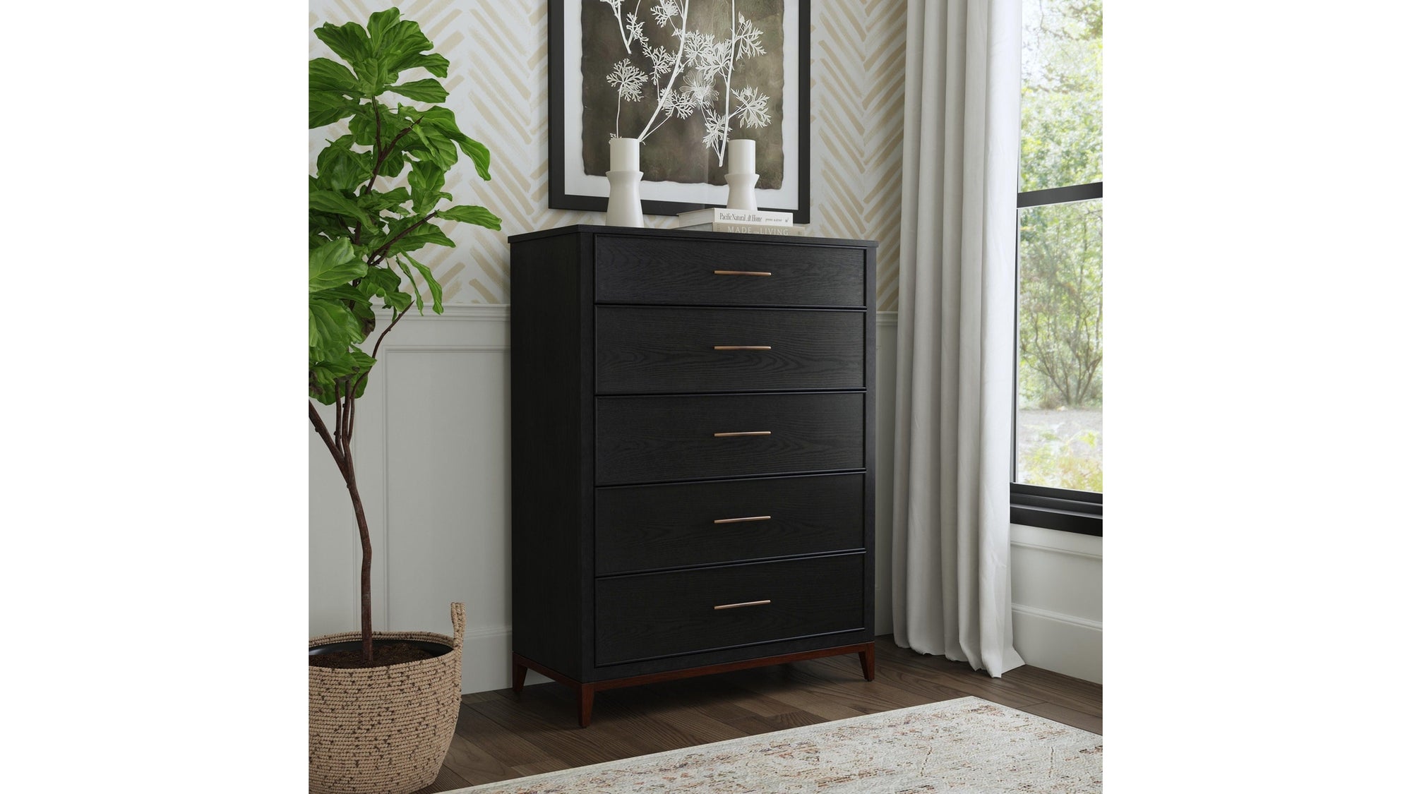 Waterfall - Drawer Chest - Black
