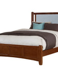 Bonanza - Ocean Blue Upholstered Bed With Mansion Footboard