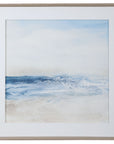 Surf And Sand - Framed Print - Blue
