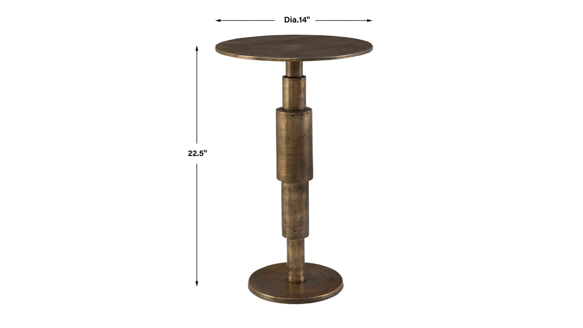 Descend - Accent Table - Gold