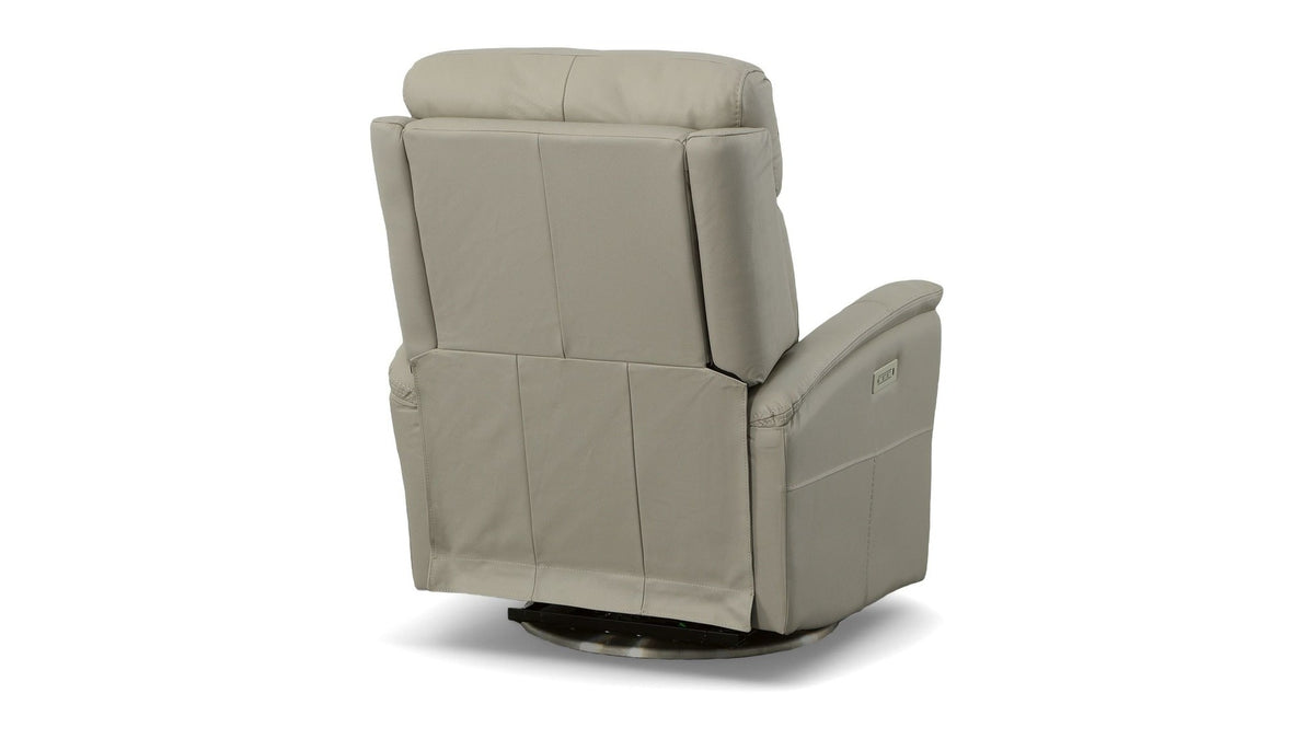 View - Power Swivel Recliner With Power Headrest