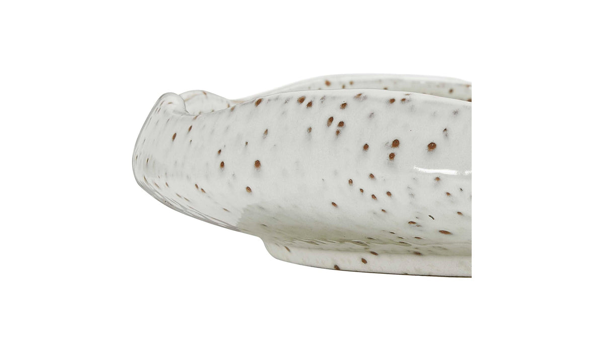 Stardust Ripple - Indoor-Outdoor Bowl - White