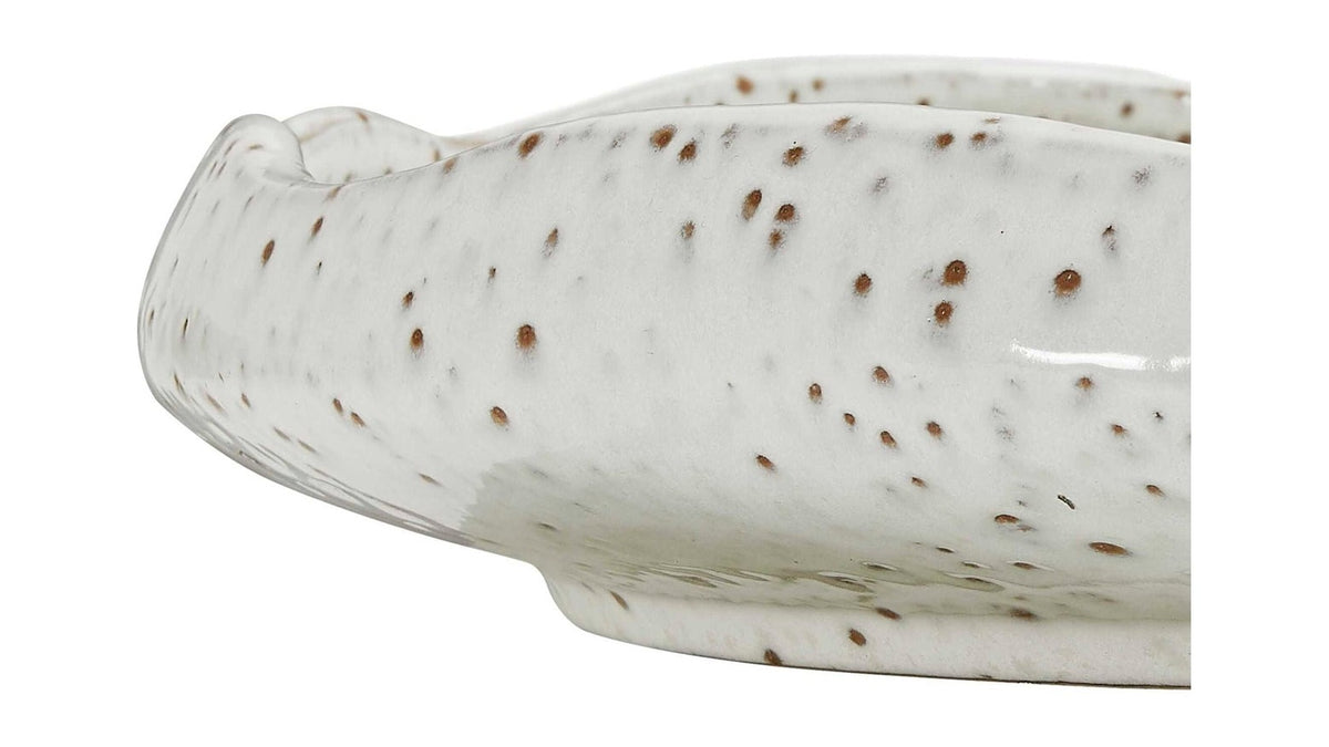 Stardust Ripple - Indoor-Outdoor Bowl - White
