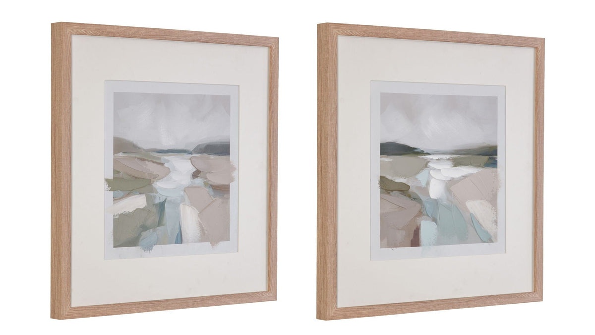 Stillwater - Framed Canvas Set of 2 - Natural