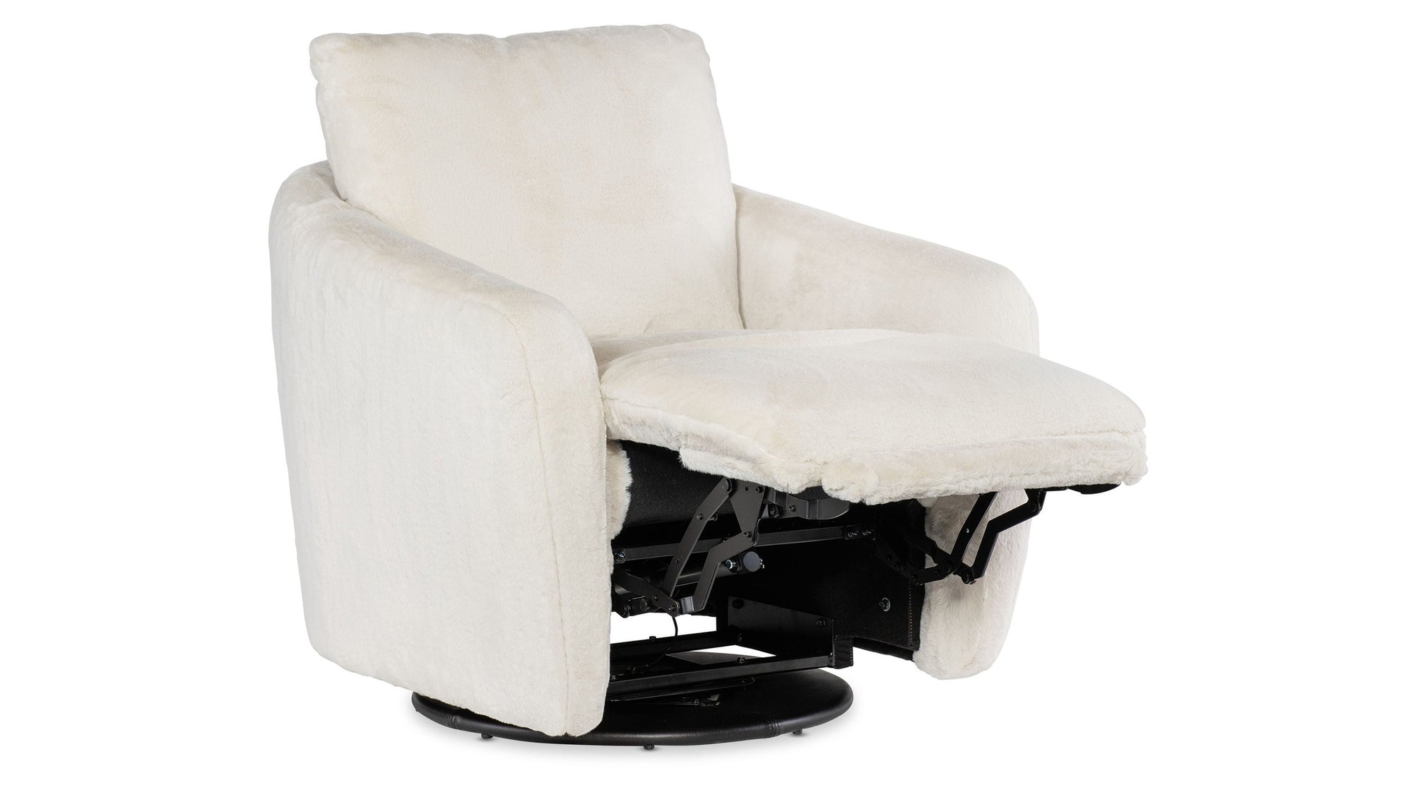 CC - Bonnie Swivel Chair With Power Footrest - White