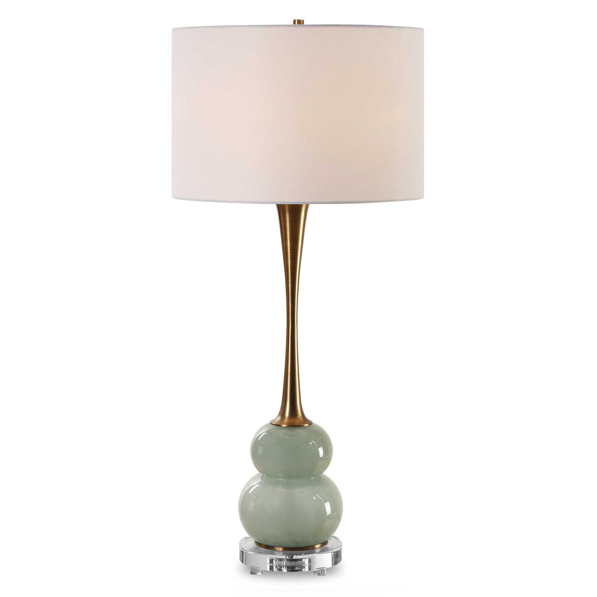 Sanctuary - Green Gray Table Lamp