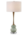 Sanctuary - Green Gray Table Lamp