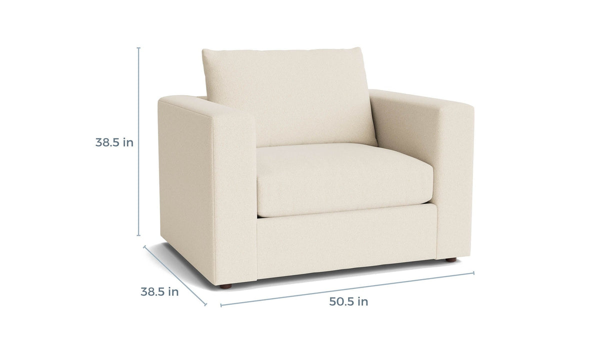 Beckham Wide Arm Chair and a Half
