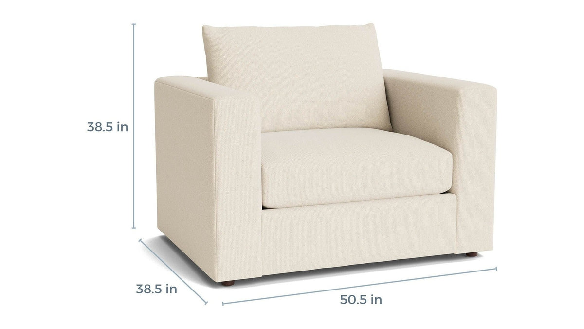 Beckham Wide Arm Chair and a Half