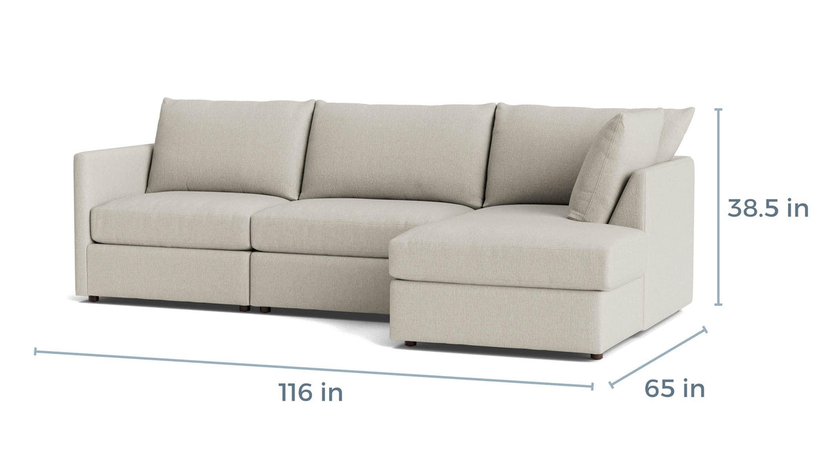Beckham Modular Sectional, Stationary or Reclining