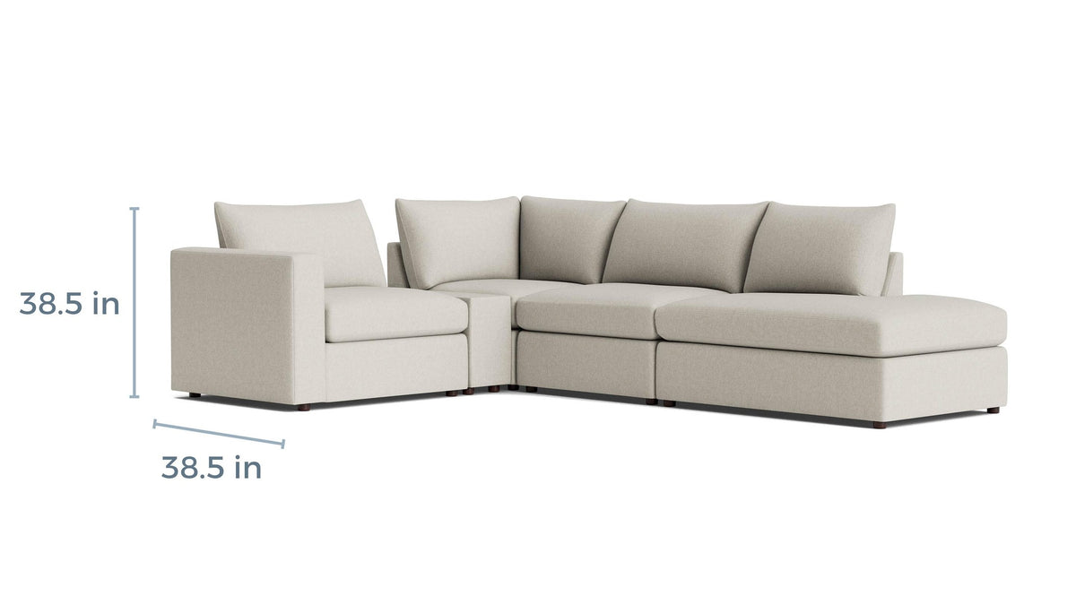 Beckham Modular Sectional, Stationary or Reclining
