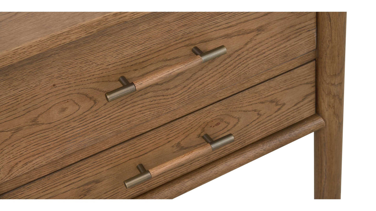 European Farmhouse 2 Drawer Bedside Table