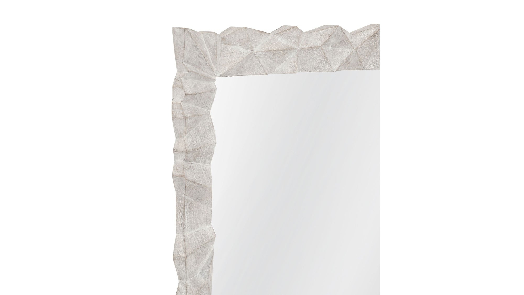 Isola - Wall Mirror - White Wash