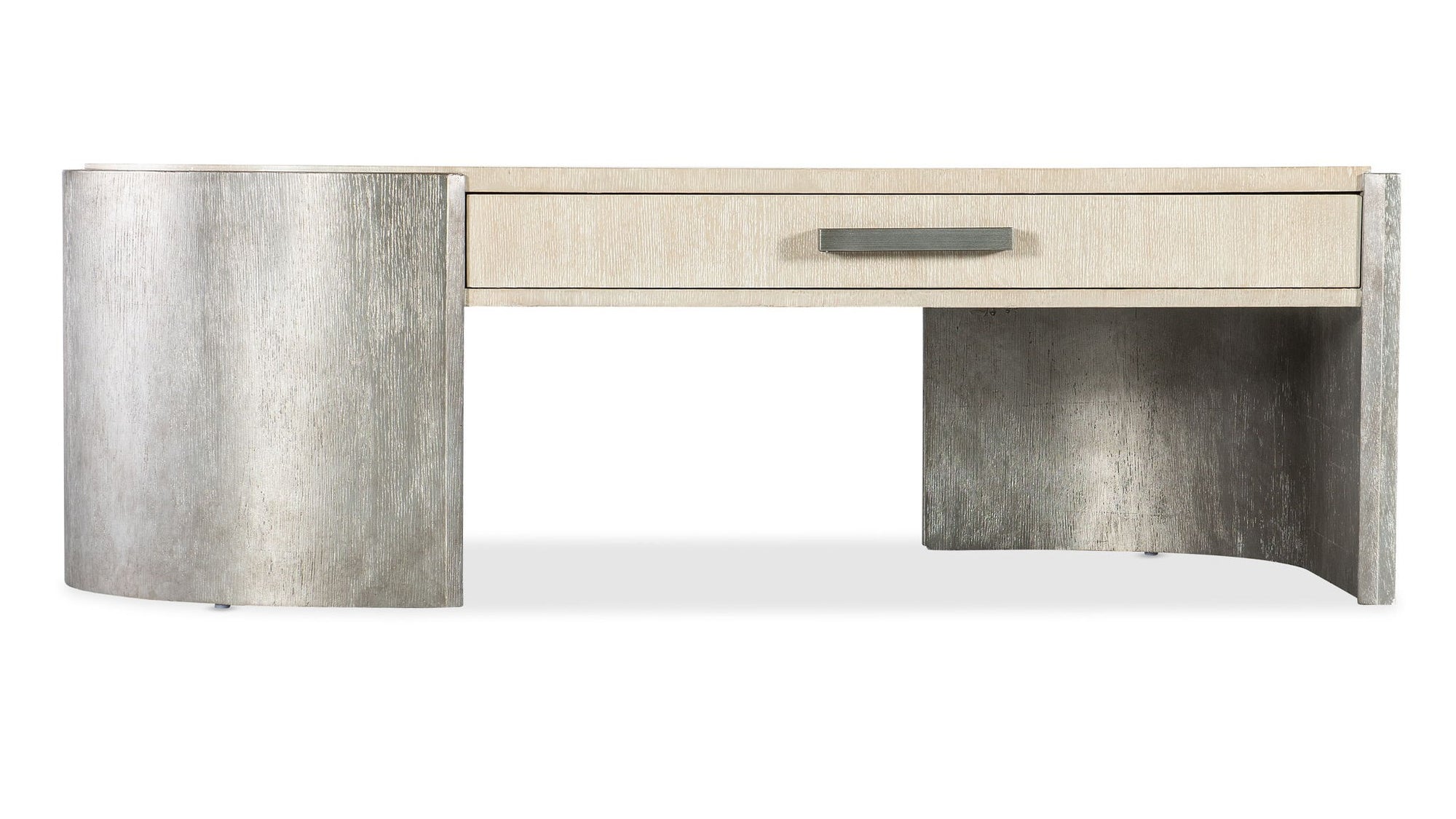 Melange - Silverfrost Cocktail Table - Pearl Silver