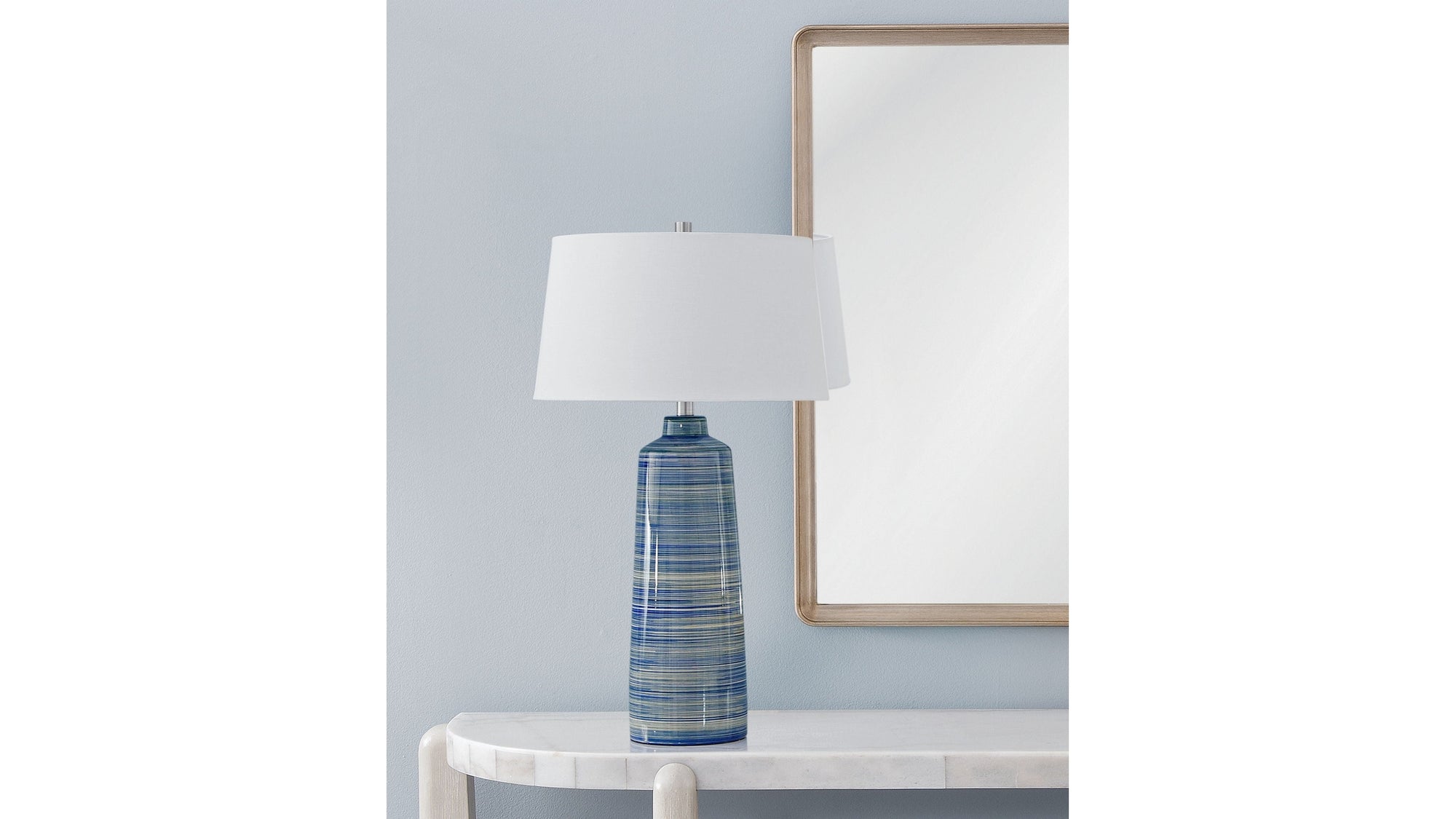 Creedence - Table Lamp - Brushed Blue