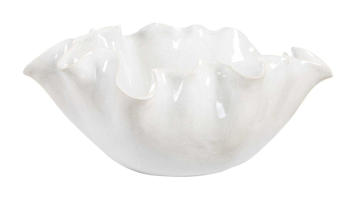 Ruffle Bloom - Bloom Bowl - White