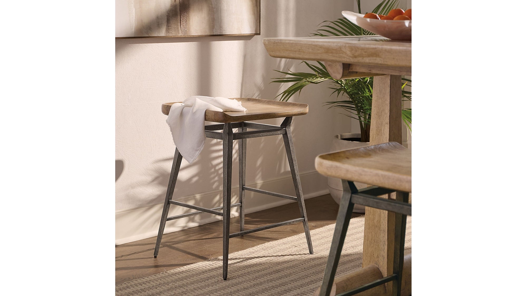 Vineyard Row - Counter Chair - Light Brown