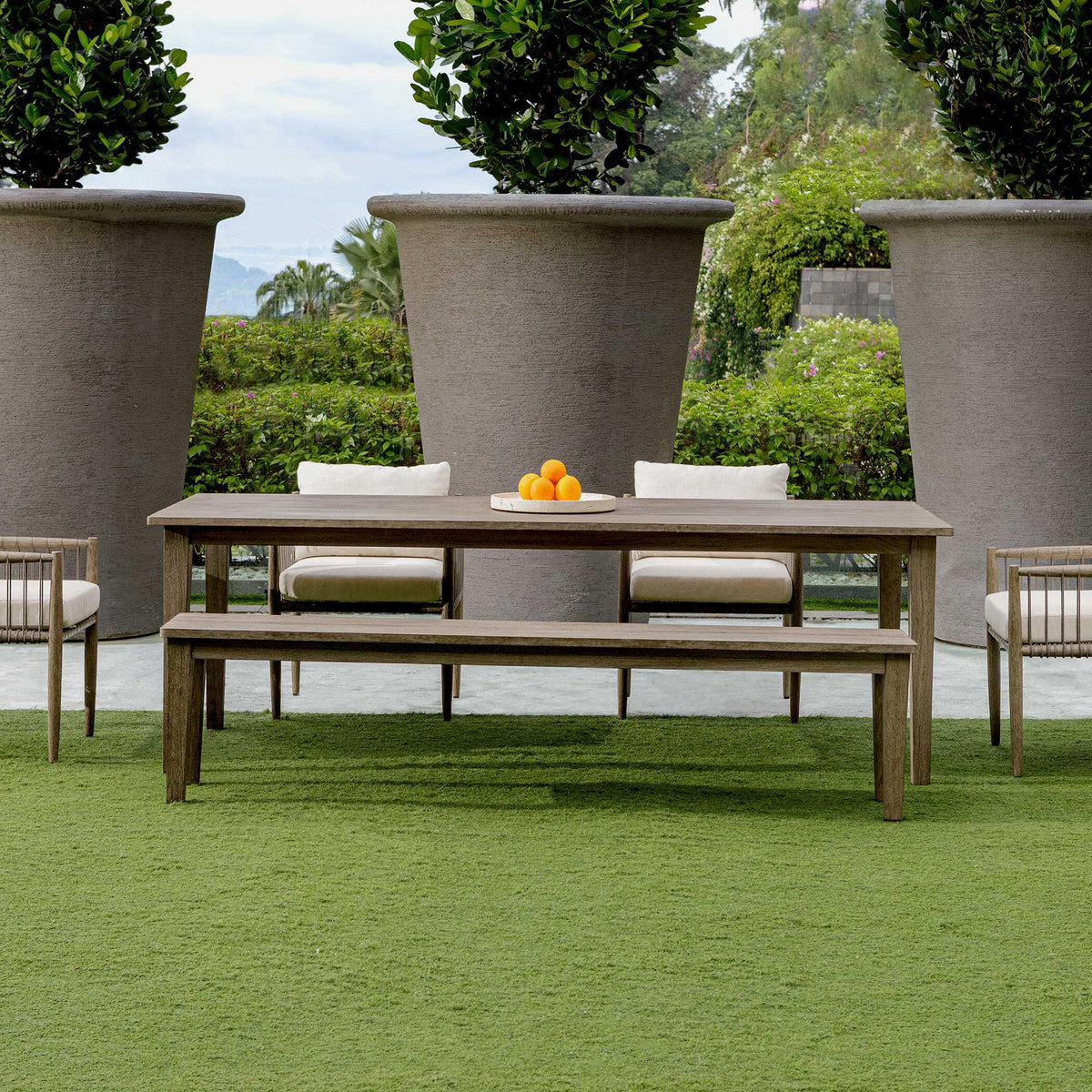 Forsyth - Outdoor Dining Table - Dark Gray