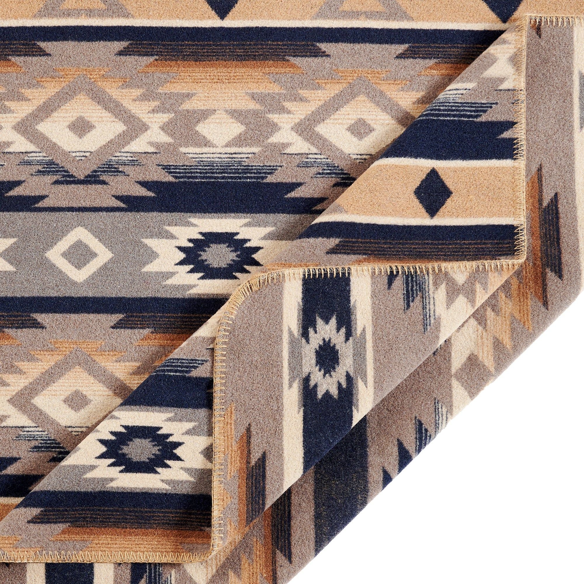 Taos - Twin Wool Blend Blanket - Multi Color
