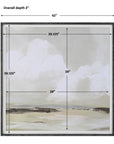 Soft Clouds - Framed Print - Silver