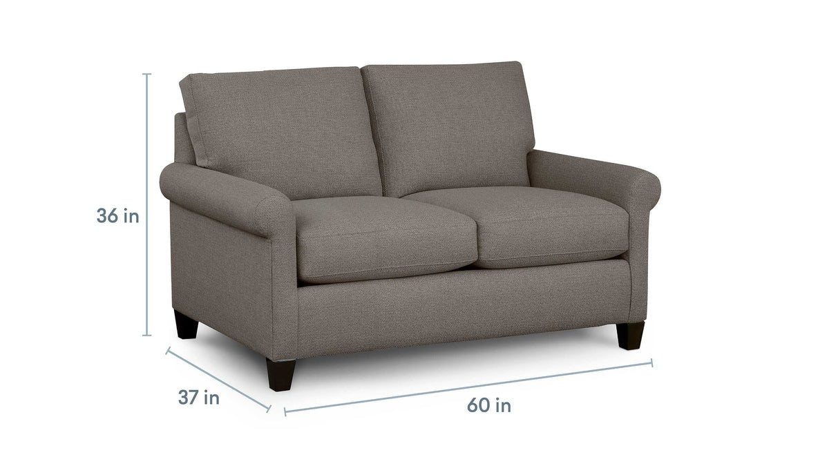 Spencer Roll Arm Loveseat