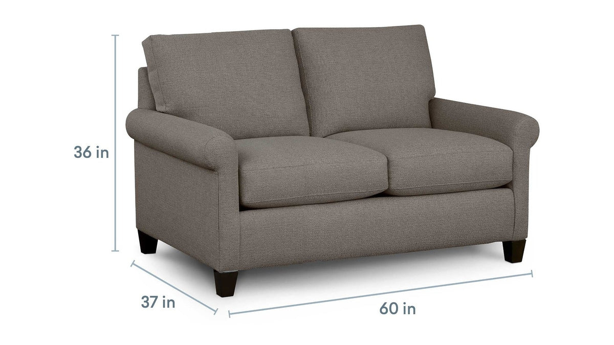 Spencer Roll Arm Loveseat