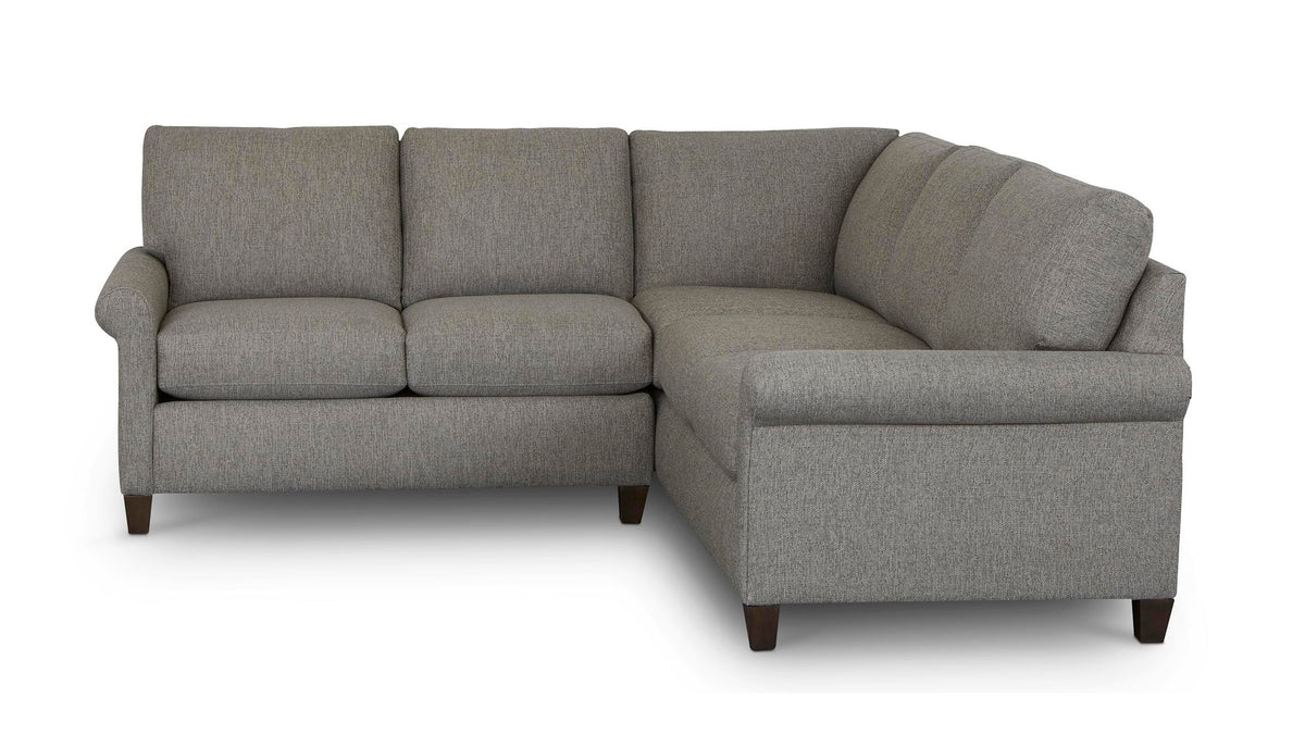 Spencer Roll Arm L-Shaped Sectional