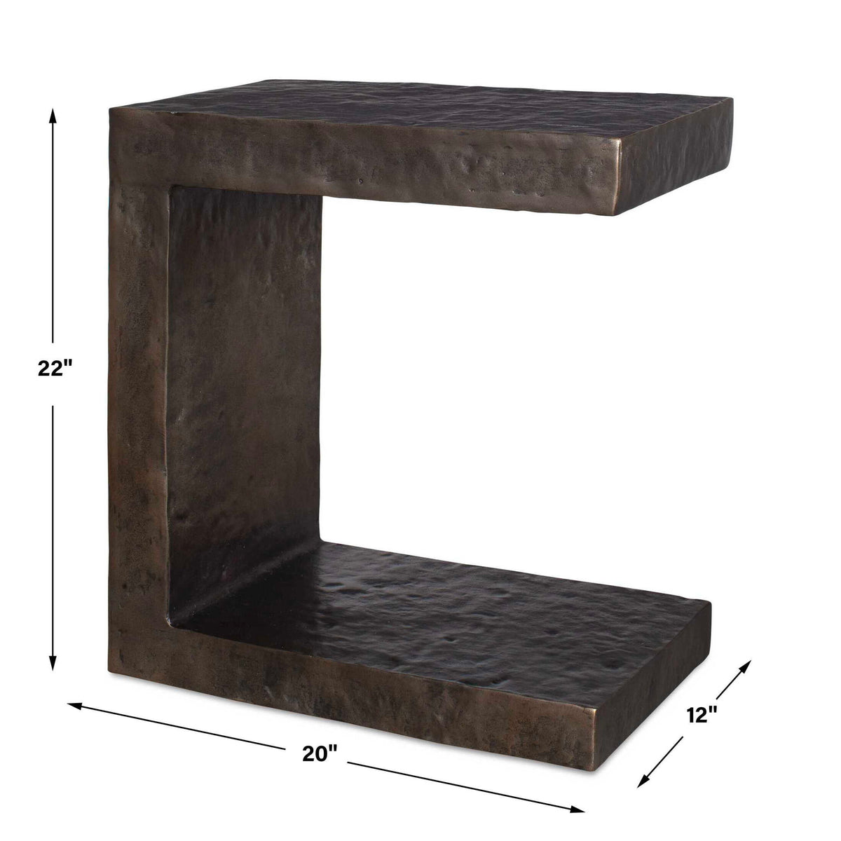Obra - Outdoor Side Table - Bronze