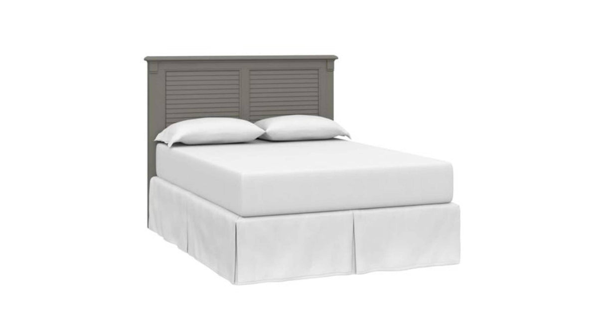 Shoreline Ocean Grey Louvered Headboard