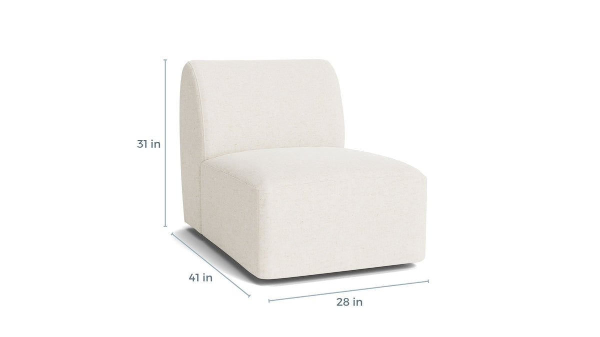 Clyde Armless Swivel Chair