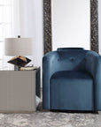 Mallorie - Swivel Chair - Blue