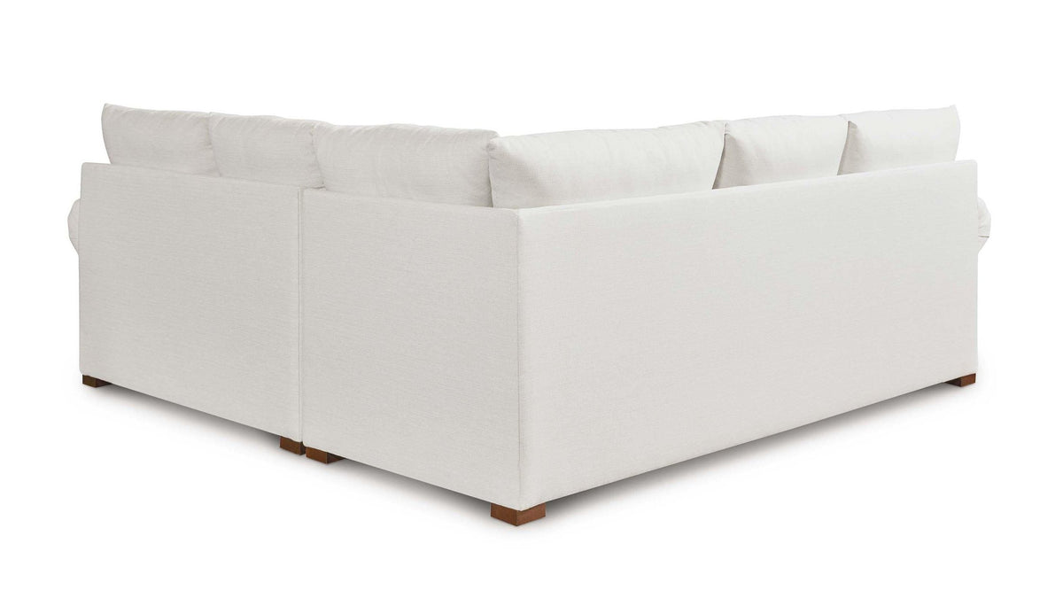 Hanover Roll Arm L-Shaped Sectional