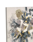 Chloe Canvas Art - Beige / Light Blue