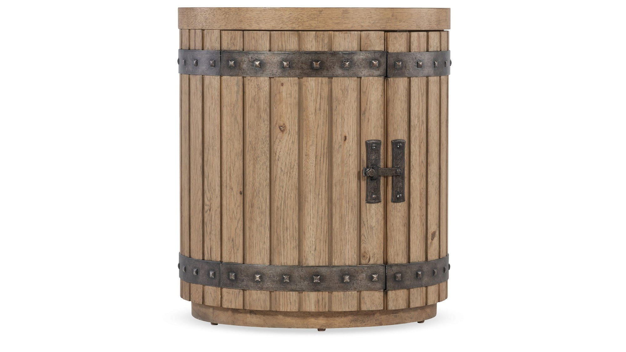 Vineyard Row - Wine Barrel End Table - Light Brown