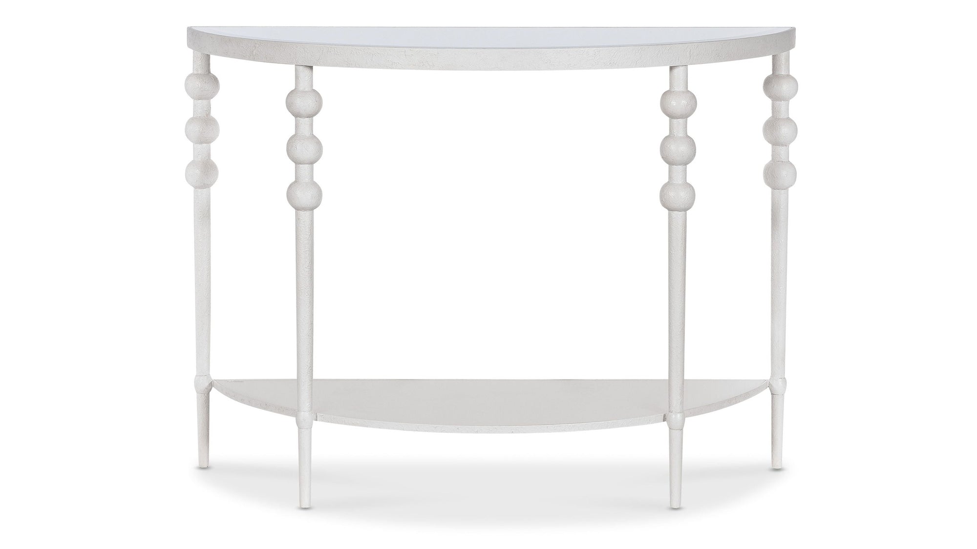 Melange - On The Bright Side Demilune Console - White