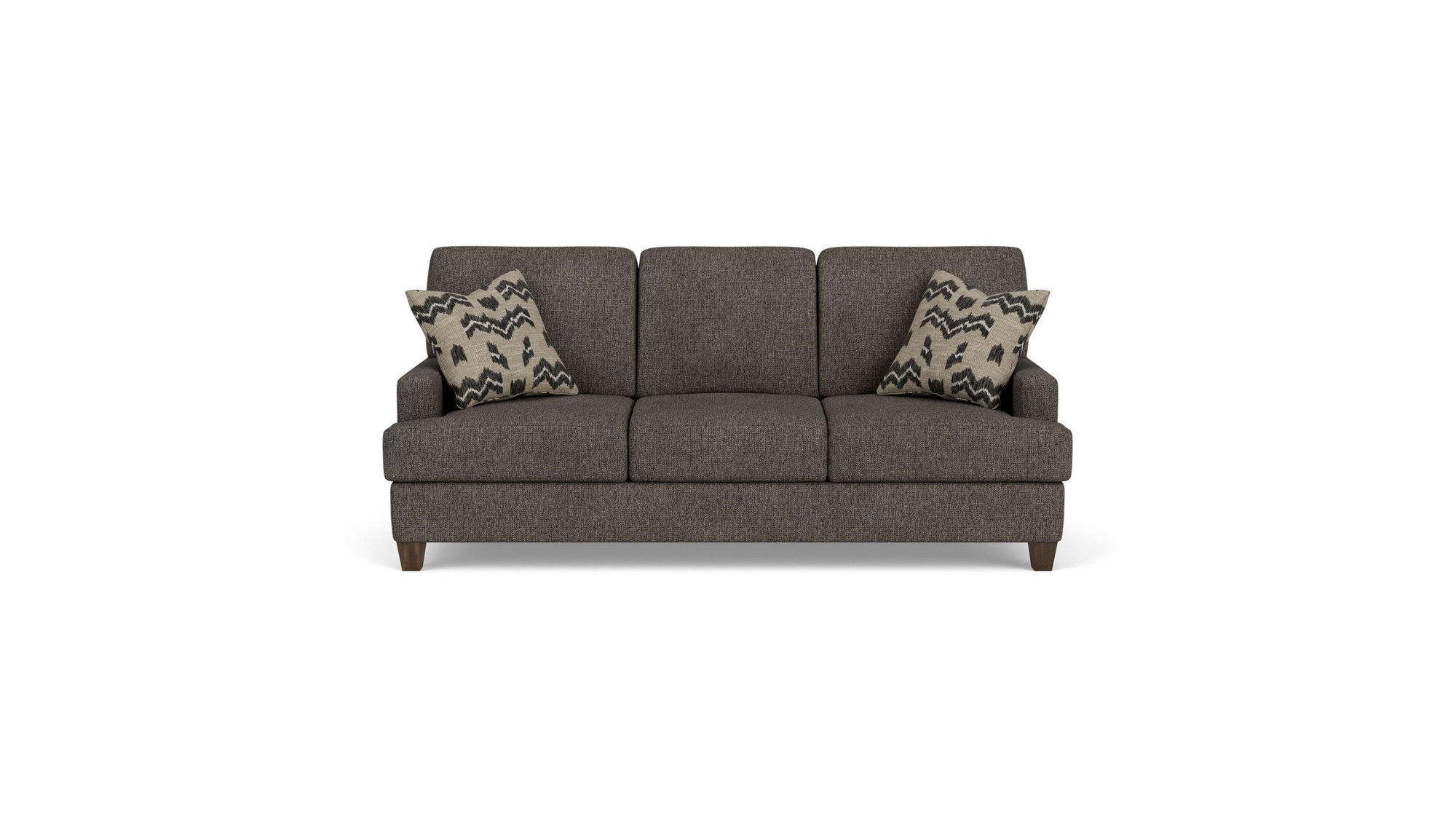 Moxy - Fabric Sofa, T-Shaped Seat Cushion, Straight Track Arms