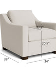 Oliver Slope Arm Chair