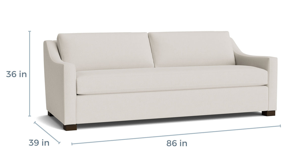 Oliver Slope Arm Bench Sofa