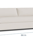 Oliver Slope Arm Bench Sofa