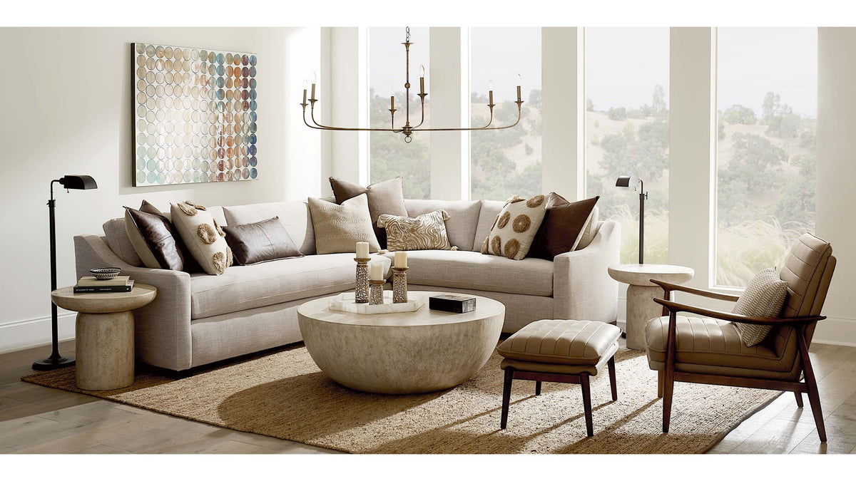 Oliver Slope Arm L-Shaped Sectional