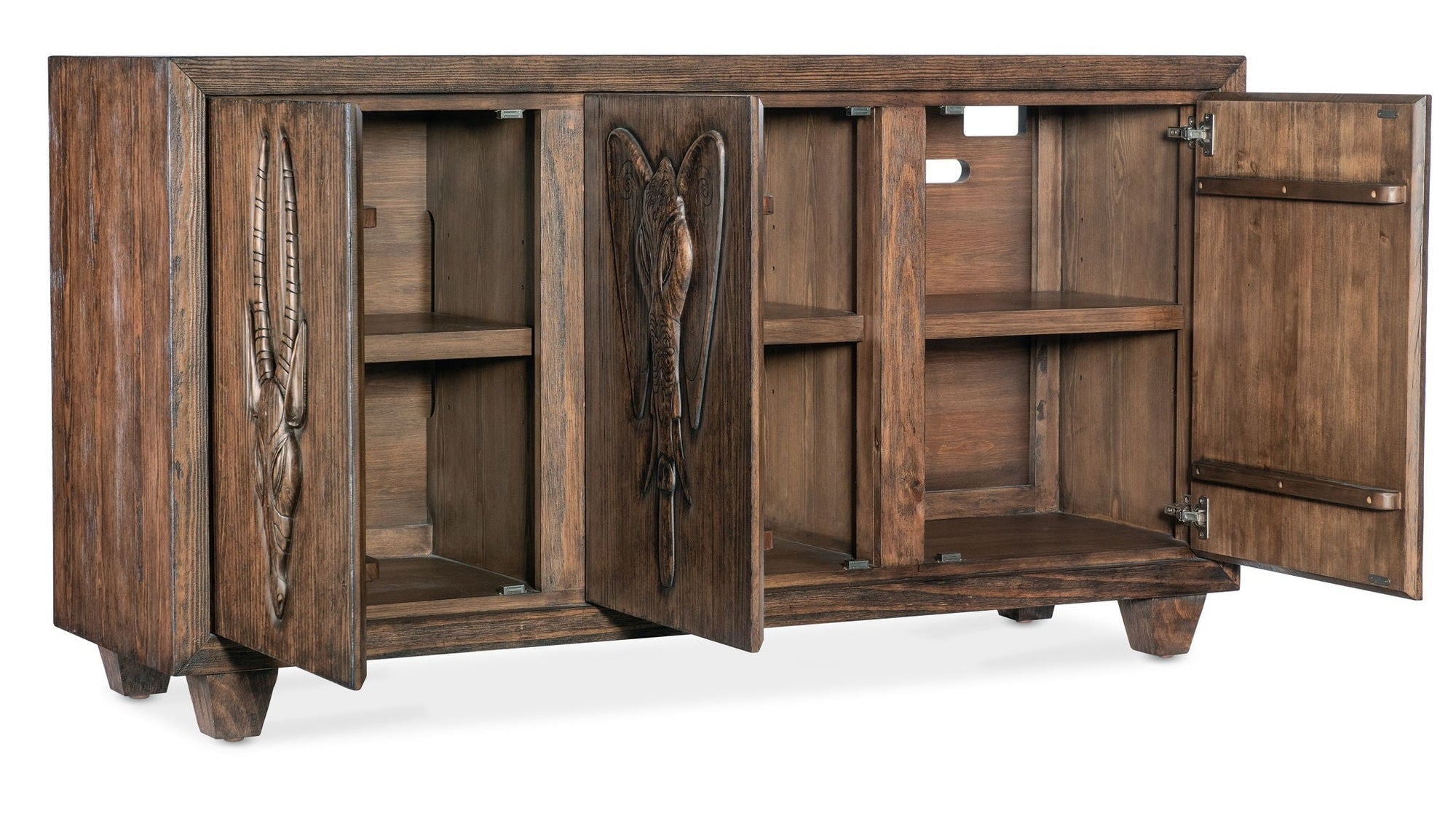 Commerce And Market - Safari Credenza - Dark Brown