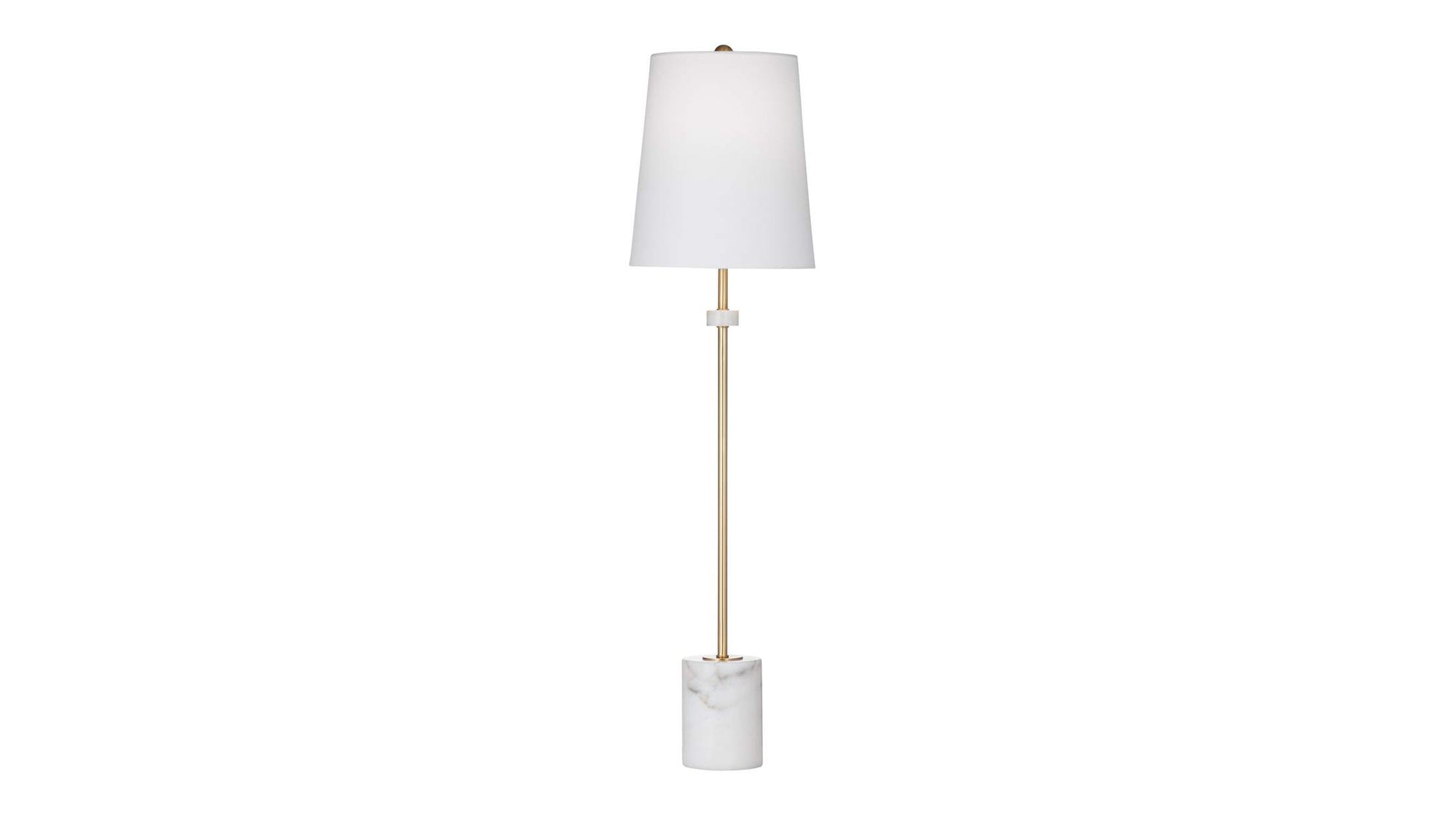 Fairfield - Table Lamp - White / Brass