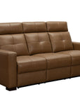 Cara - Sofa With Power Recline, Power Headrest And Power Lumbar - Light Brown