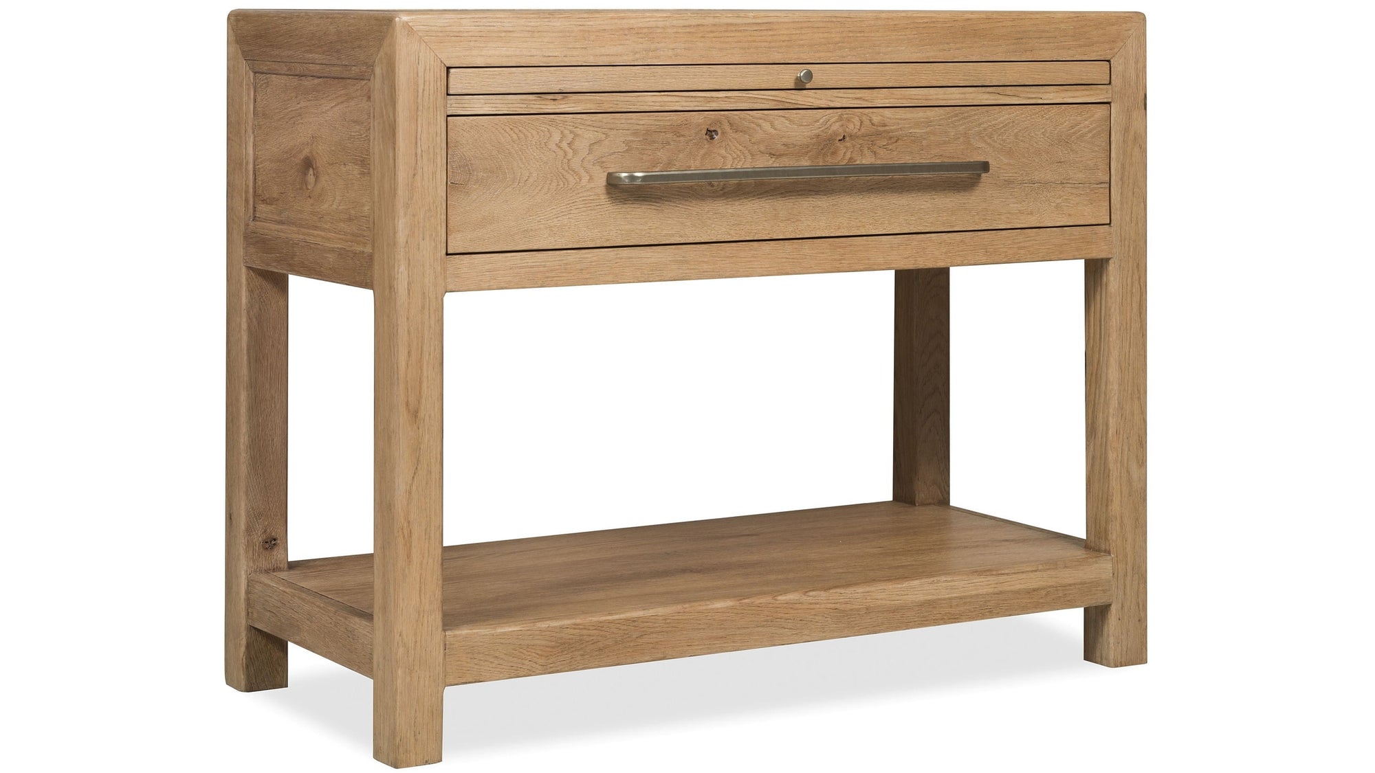 Driftwood - One-Drawer Nightstand With Stone